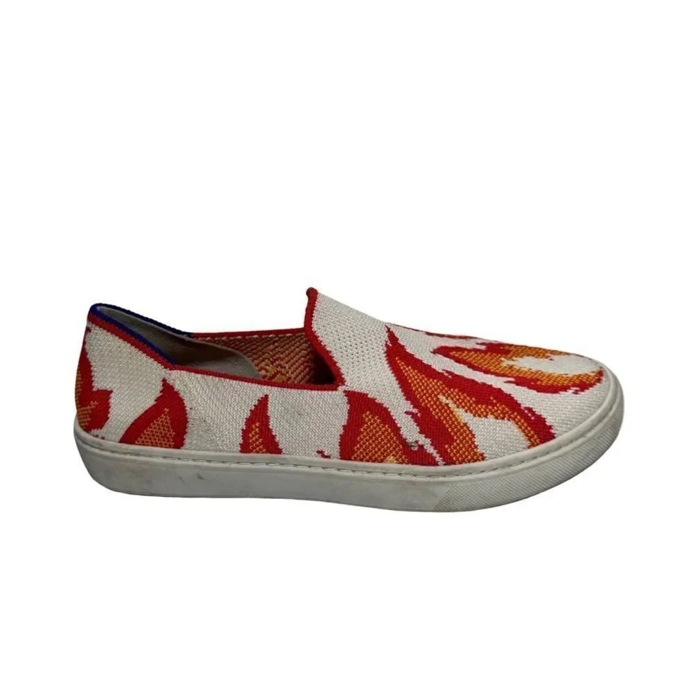 Kids Rothy’s flames sneakers size 4